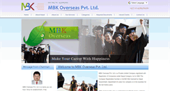 Desktop Screenshot of mbkoverseas.com